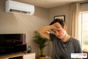 AC blowing warm air