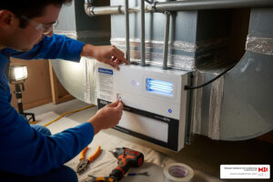 Air purification system installation
